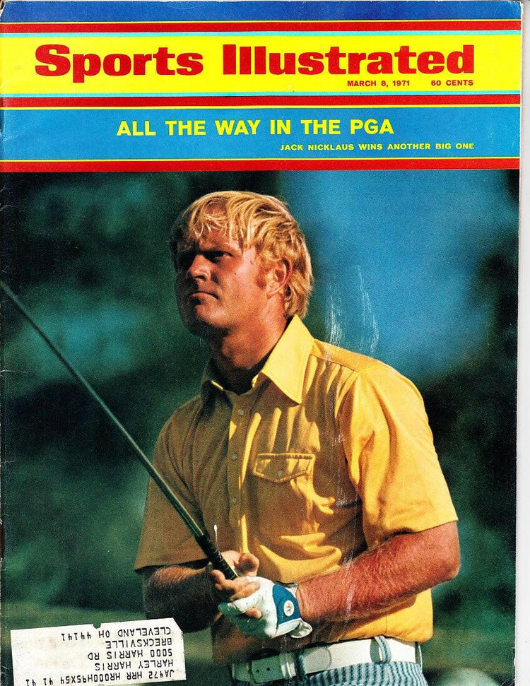 Jack Nicklaus 1971 PGA Championship Sports Illustrated magazine - AutographsForSale.com