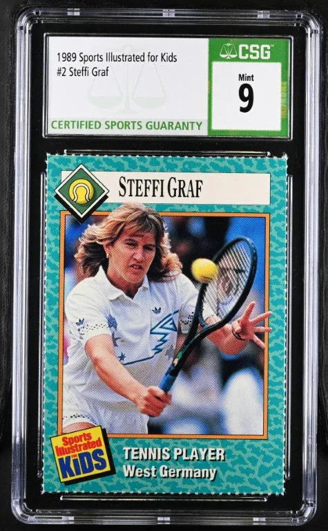 Steffi Graf 1989 SI for Kids tennis card CSG grade 9 MT - AutographsForSale.com