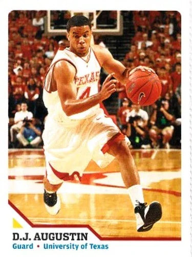 D.J. Augustin Texas Longhorns 2007 SI for Kids Rookie Card - AutographsForSale.com