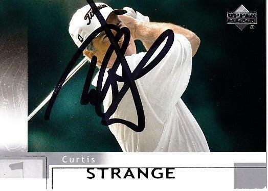 Curtis Strange autographed 2002 Upper Deck golf card - AutographsForSale.com
