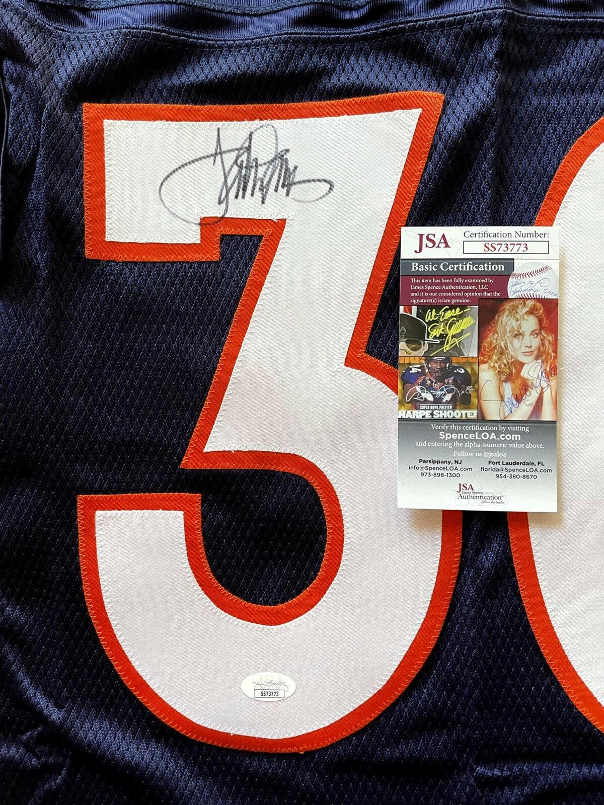 Terrell Davis signed Denver Broncos Reebok blue jersey JSA - AutographsForSale.com