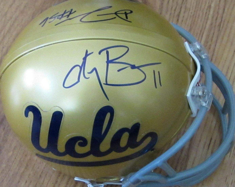 Anthony Barr & Datone Jones autographed UCLA mini helmet - AutographsForSale.com