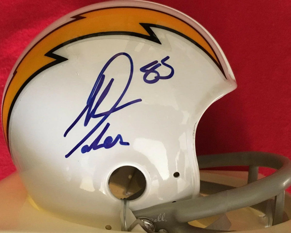 Antonio Gates signed SD Chargers retro mini helmet JSA - AutographsForSale.com