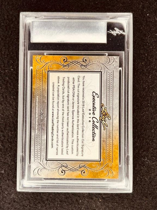 Common 2016 Leaf Masterpiece Cut Signature certified signed card 1/1 JSA - AutographsForSale.com