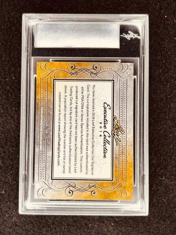 Common 2016 Leaf Masterpiece Cut Signature certified signed card 1/1 JSA - AutographsForSale.com