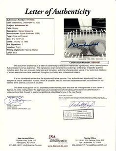Muhammad Ali signed 1992 Sports Illustrated cover framed JSA - AutographsForSale.com