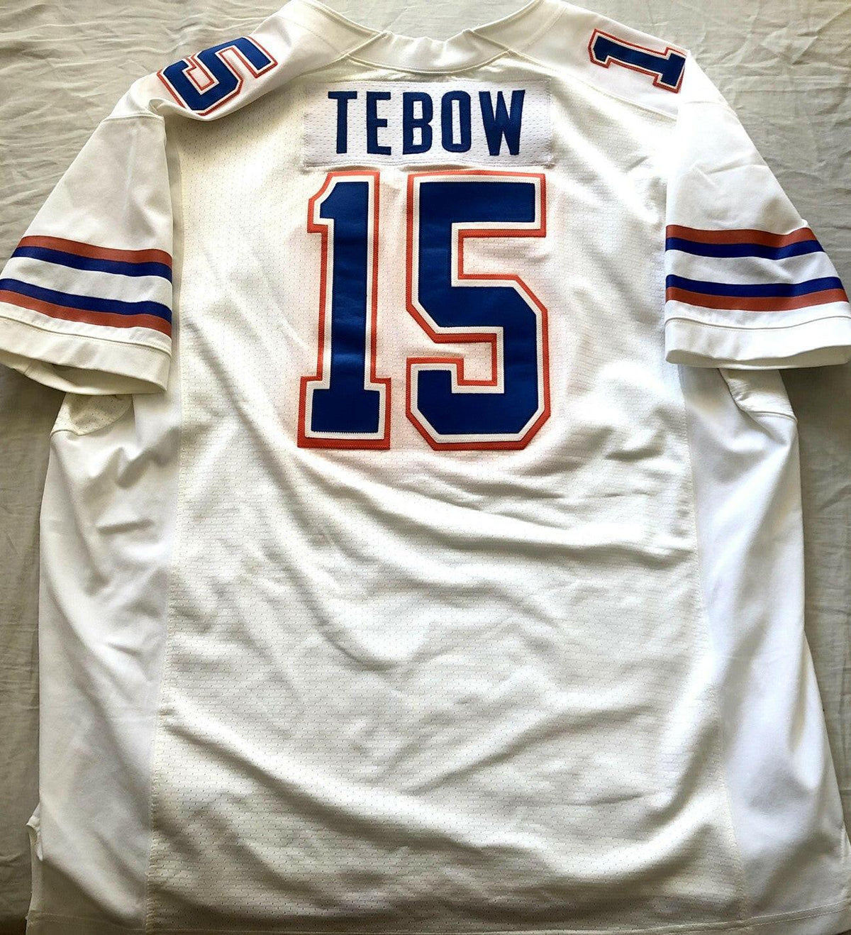 Tim Tebow Florida Gators Nike game model white jersey - AutographsForSale.com