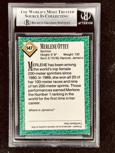 Merlene Ottey autographed 1990 Sports Illustrated for Kids Rookie Card BAS Authenticated - AutographsForSale.com
