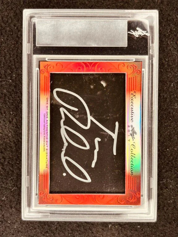 David Duchovny & Tom Braidwood 2017 Leaf Cut Signature certified signed card 1/1 JSA X-Files - AutographsForSale.com