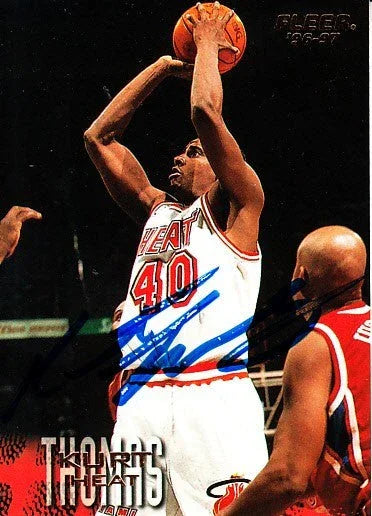 Kurt Thomas autographed Miami Heat 1996-97 Fleer card - AutographsForSale.com