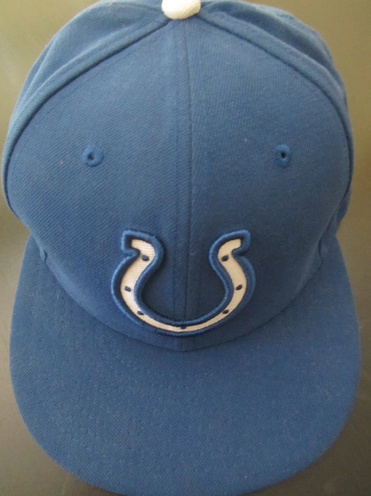 Indianapolis Colts New Era On Field blue cap or hat (fitted size 7 1/4) - AutographsForSale.com