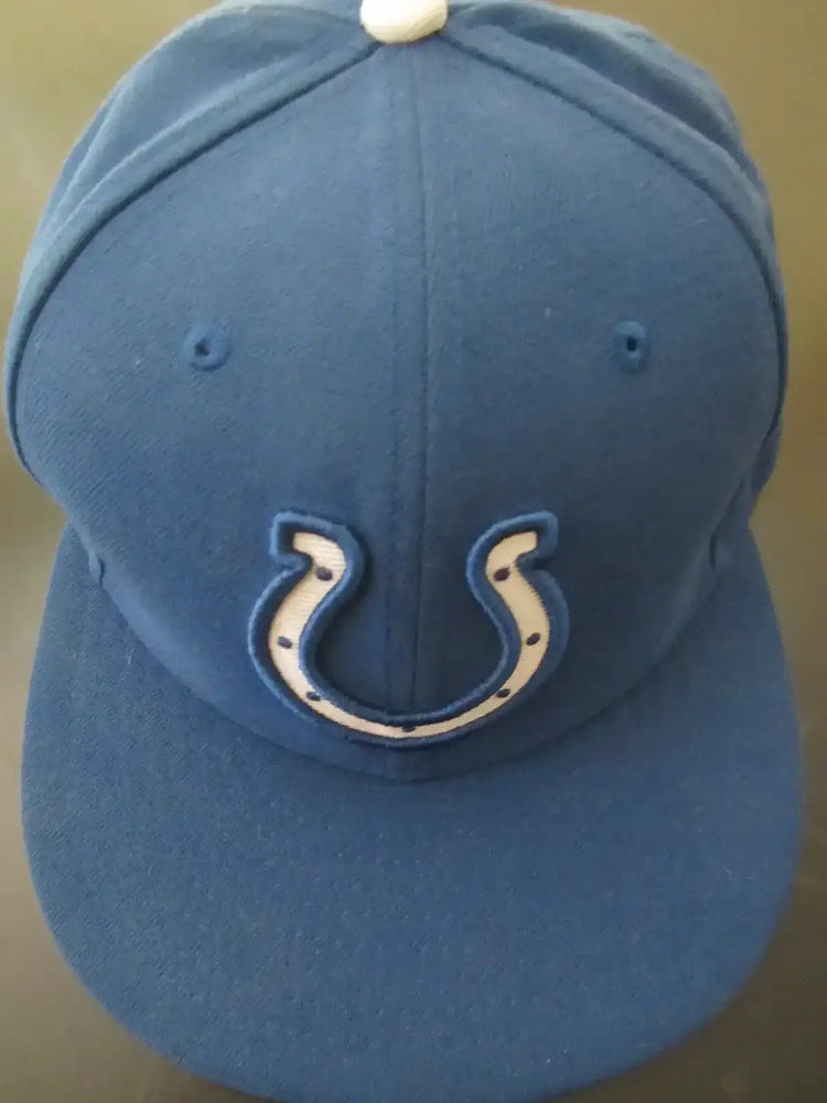 Indianapolis Colts New Era On Field blue cap or hat fitted size 7 1/4 - AutographsForSale.com