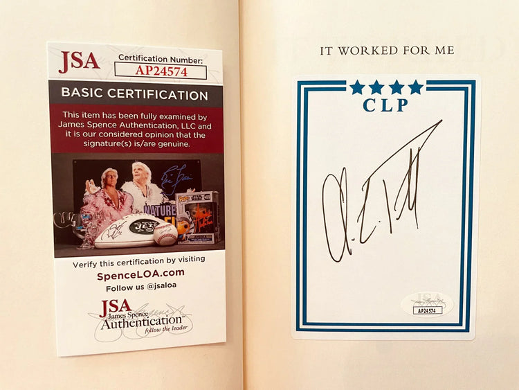 Colin Powell autographed It Worked For Me hardcover book JSA - AutographsForSale.com