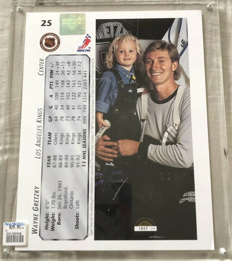 Wayne Gretzky LA Kings 1993 Upper Deck UDA blowup photo card - AutographsForSale.com