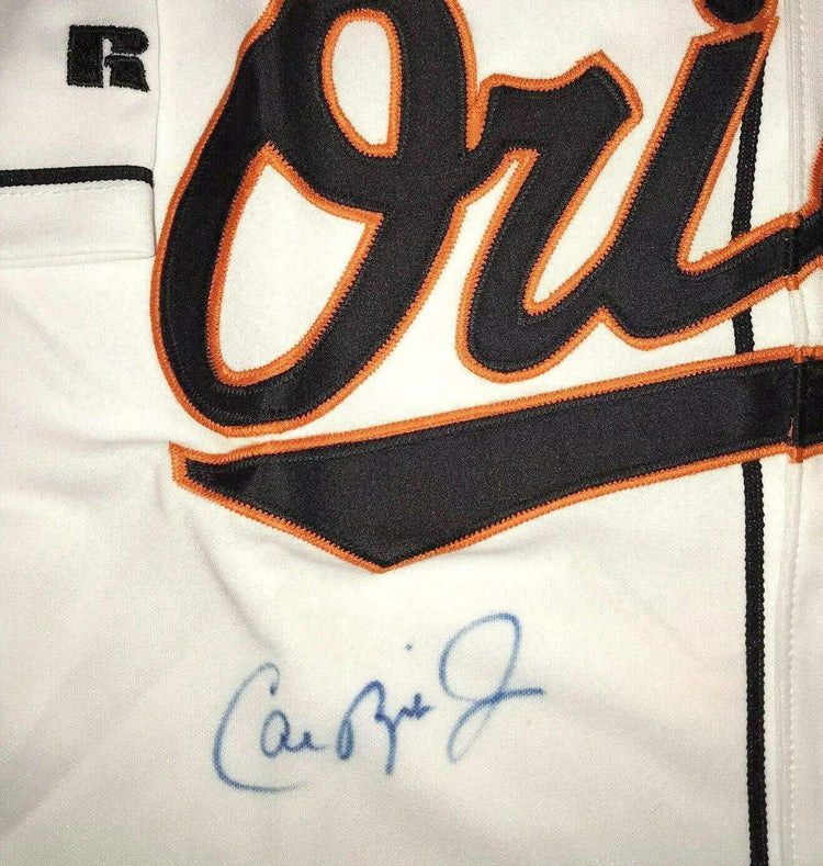 Cal Ripken signed Orioles 1995 Russell game model jersey JSA - AutographsForSale.com