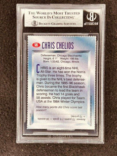 Chris Chelios autographed Blackhawks 1997 Sports Illustrated for Kids card BAS - AutographsForSale.com