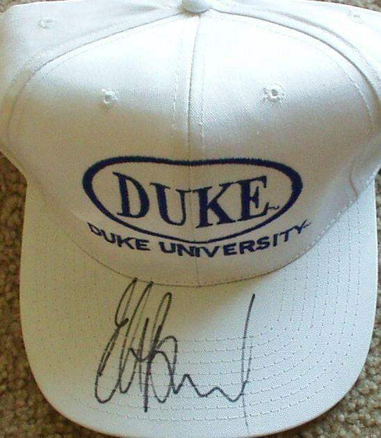 Elton Brand autographed Duke Blue Devils embroidered Cap - AutographsForSale.com