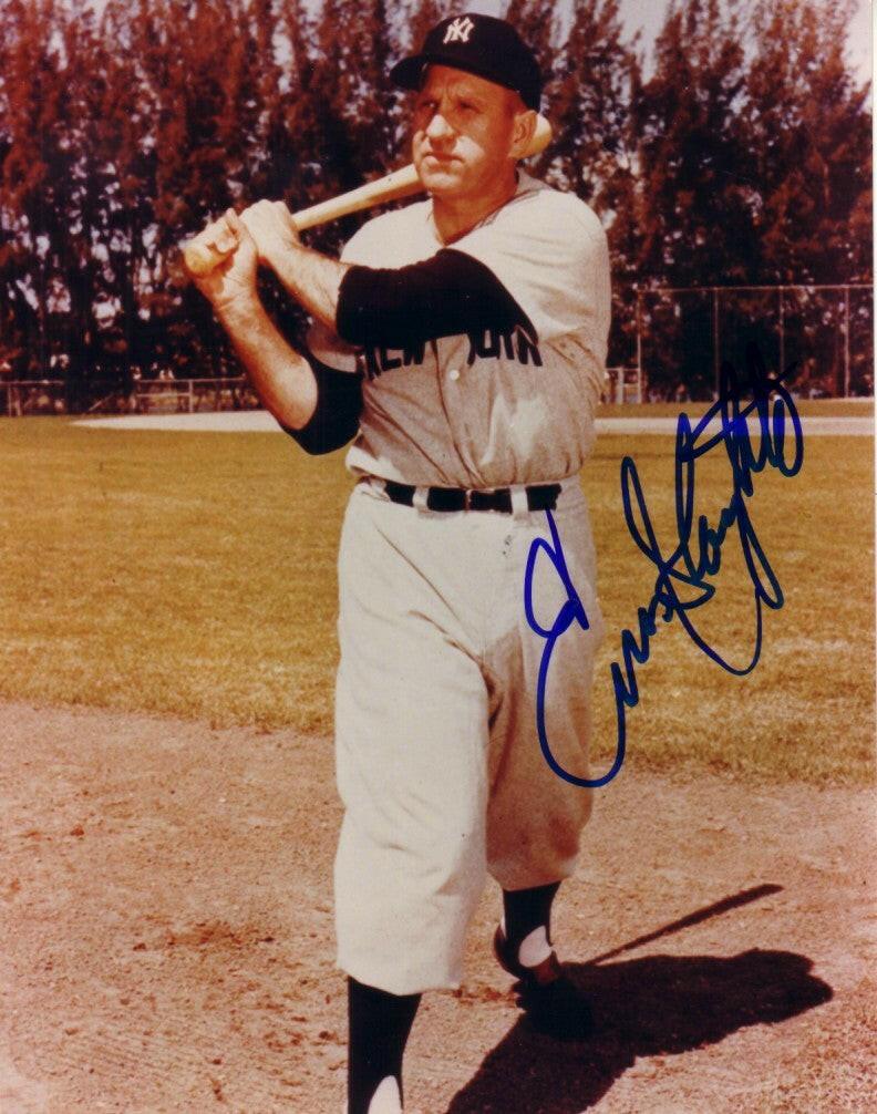 Enos Slaughter autographed New York Yankees 8x10 photo - AutographsForSale.com
