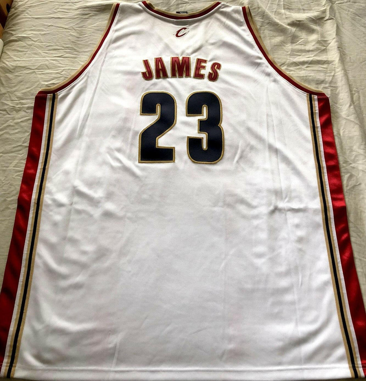 LeBron James Cleveland Cavaliers Adidas 2003-04 ROOKIE white game model jersey - AutographsForSale.com