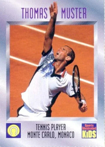 Thomas Muster 1995 SI for Kids tennis Rookie Card - AutographsForSale.com