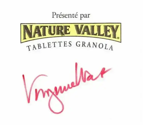 Virginia Wade signed Nature Valley Granola cut signature - AutographsForSale.com