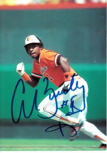 Al Bumbry signed 1995 Orioles team issue photo postcard - AutographsForSale.com
