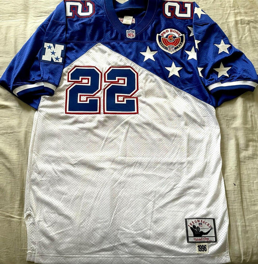 Emmitt Smith 1996 NFC Pro Bowl authentic Mitchell and Ness stitched jersey - AutographsForSale.com
