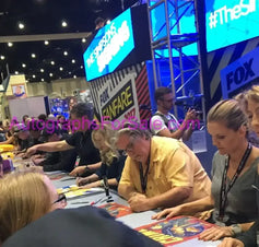 Simpsons signed & doodled 2017 SDCC poster Matt Groening Nancy Cartwright JSA - AutographsForSale.com