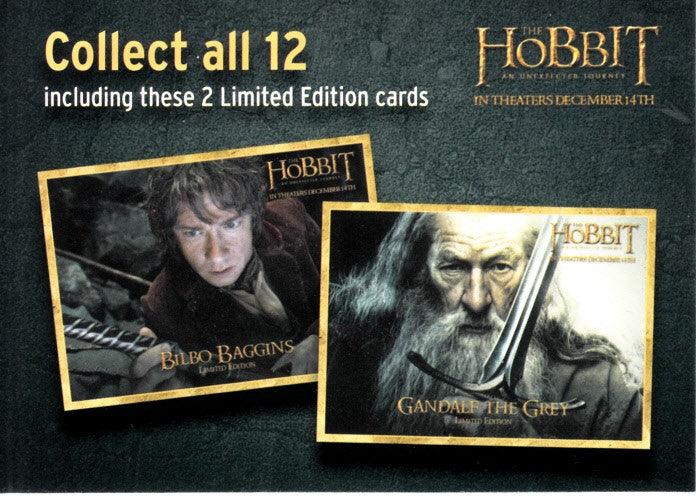 The Hobbit 2012 Denny’s Collect all 12 promo card - AutographsForSale.com
