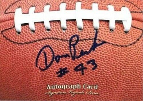 Don Perkins signed Signature Legends football card Dallas Cowboys - AutographsForSale.com