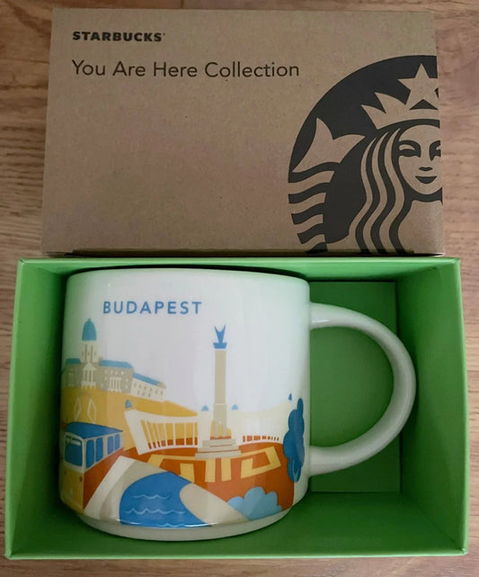 Starbucks 2013 You Are Here Collection Budapest 14 ounce collector coffee mug NEW - AutographsForSale.com