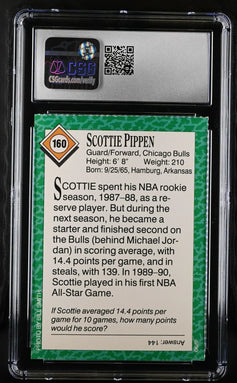 Scottie Pippen Chicago Bulls 1990 SI for Kids card CSG 9 MT - AutographsForSale.com