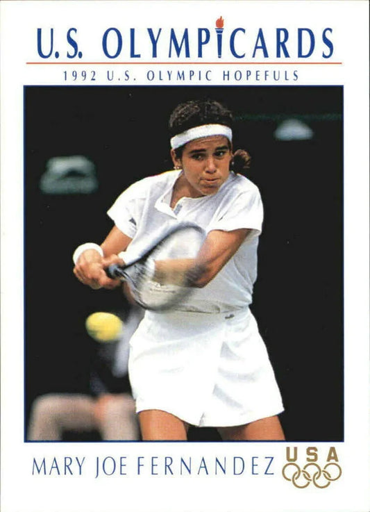 Mary Joe Fernandez 1992 US Olympic Hopefuls tennis card - AutographsForSale.com