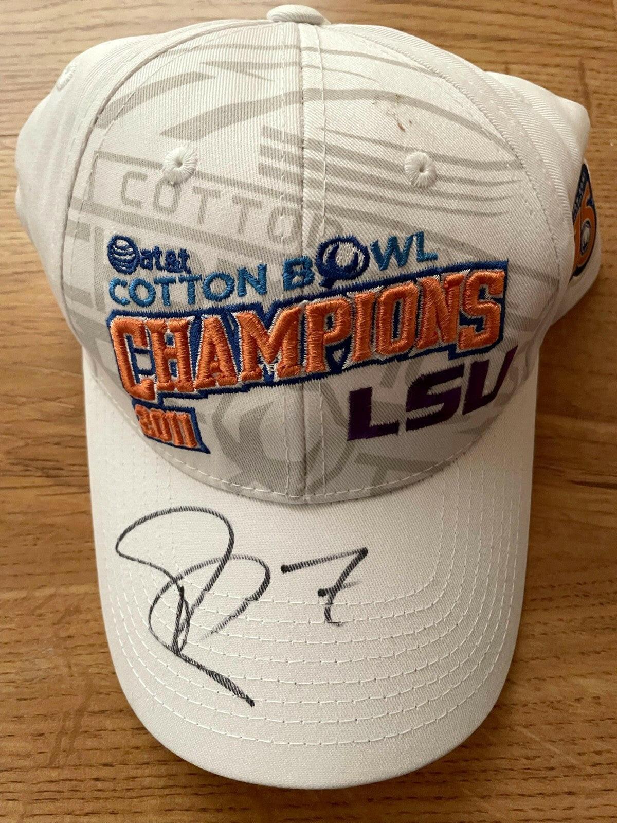Patrick Peterson signed LSU 2011 Cotton Bowl Champions Cap - AutographsForSale.com