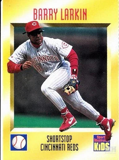 Barry Larkin Cincinnati Reds 1995 SI for Kids card - AutographsForSale.com