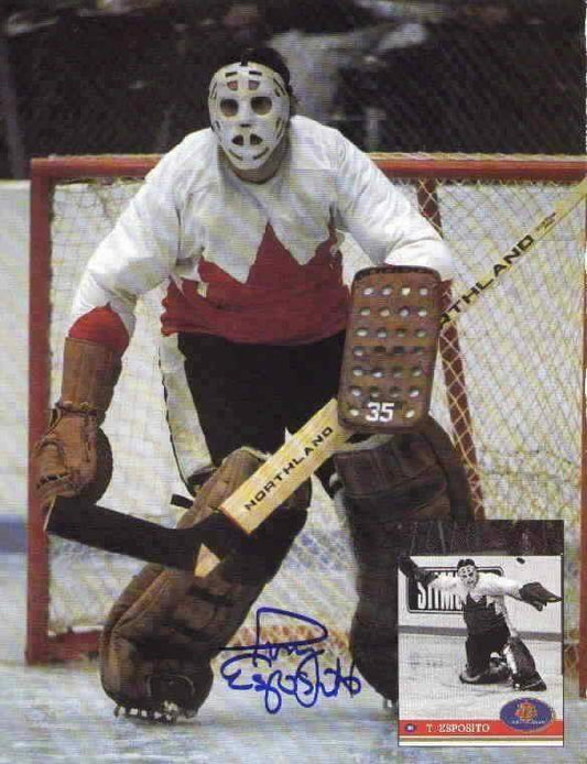 Tony Esposito signed team Canada Beckett hockey cover photo - AutographsForSale.com