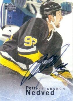 Petr Nedved certified signed Penguins 1995-96 Be A Player card - AutographsForSale.com
