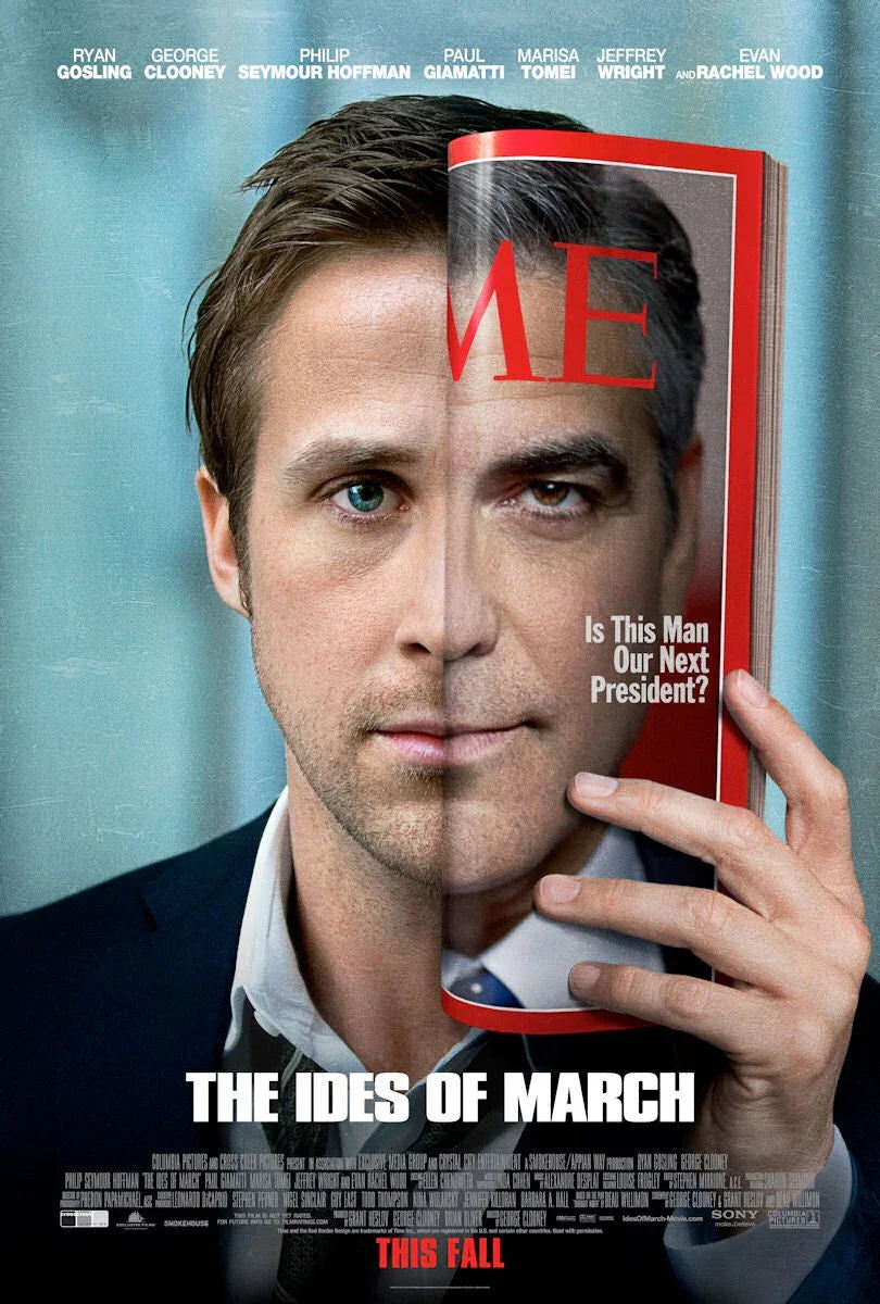 Ides of March mini movie poster George Clooney Ryan Gosling - AutographsForSale.com