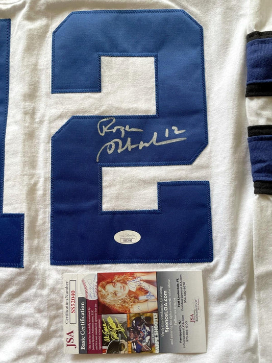 Roger Staubach signed Dallas Cowboys Champion Throwbacks jersey JSA - AutographsForSale.com