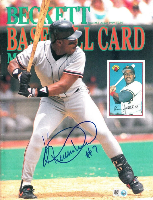 Kevin Mitchell signed SF Giants 1989 Beckett Baseball cover MLB hologram - AutographsForSale.com