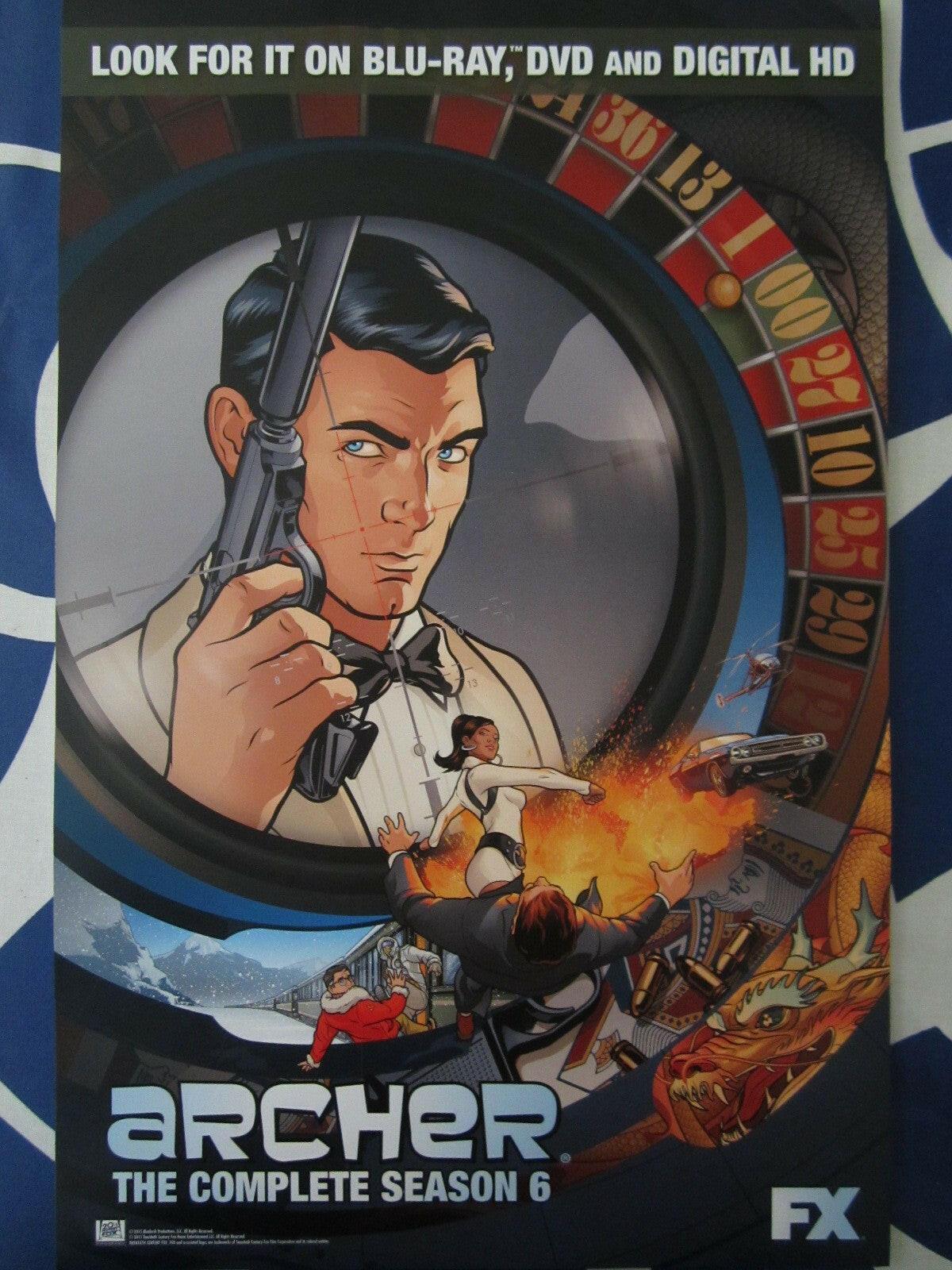 Archer Season 6 2015 Comic-Con mini promo poster - AutographsForSale.com