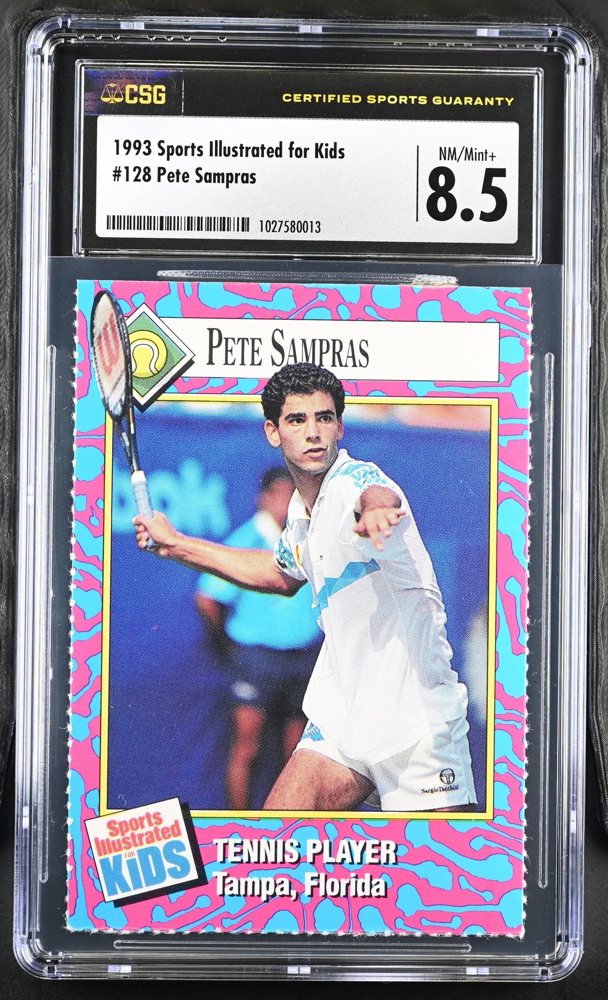 Pete Sampras 1993 Sports Illustrated for Kids tennis card CSG graded 8.5 - AutographsForSale.com