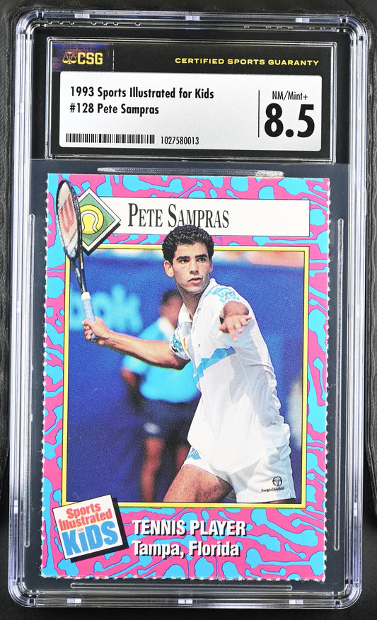 Pete Sampras 1993 Sports Illustrated for Kids tennis card CSG graded 8.5 - AutographsForSale.com