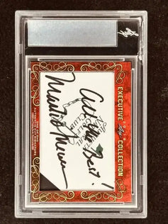 Tom Watson & Mark O'Meara 2018 Leaf Masterpiece Cut Signature certified signed card 1/1 JSA Masters - AutographsForSale.com