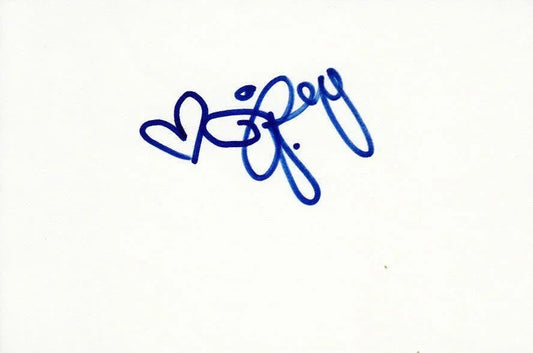 Jessica Rey (Power Rangers Wild Force) autographed 4x6 index card - AutographsForSale.com