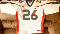 Sean Taylor Miami Hurricanes 2001 to 2003 Nike white jersey - AutographsForSale.com