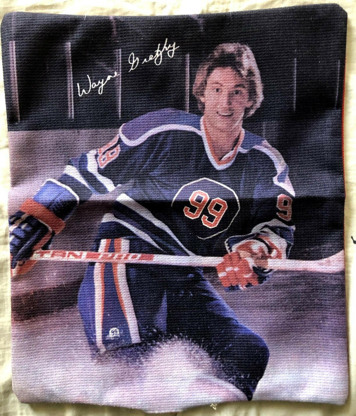 Wayne Gretzky 2 sided cloth fabric placemat - AutographsForSale.com