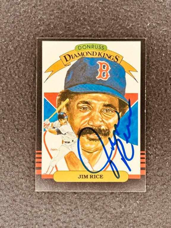 Jim Rice autographed Boston Red Sox 1985 Donruss Diamond King card - AutographsForSale.com
