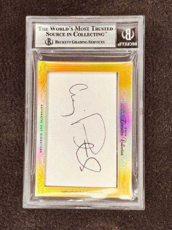 Mike Eruzione Craig Patrick 2014 Leaf Masterpiece Cut Signature card 1/1 Miracle On Ice JSA - AutographsForSale.com