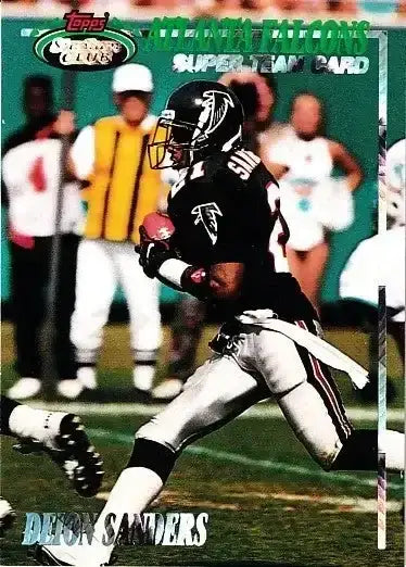 Deion Sanders Atlanta Falcons 1993 Stadium Club Super team insert card - AutographsForSale.com